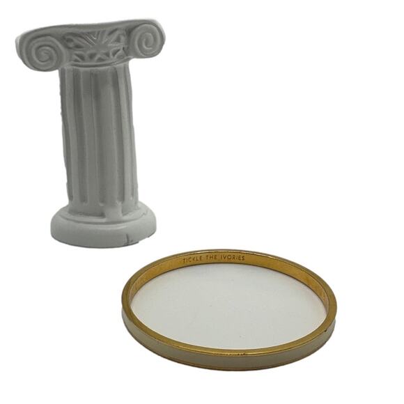 KATE SPADE New York RISE ABOVE Idiom Cream Enamel Bangle - Picture 4 of 5